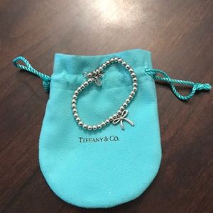 Tiffany and Co bow beaded bracelet